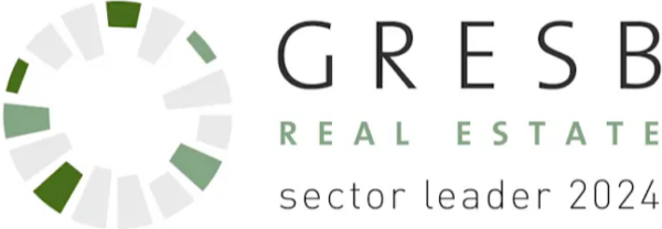 GRESB real estate sector leader 2024 logo